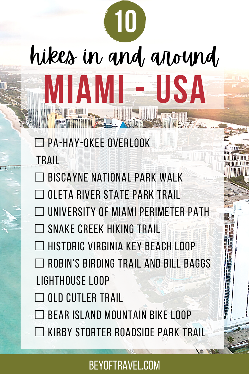 Best hikes in Miami