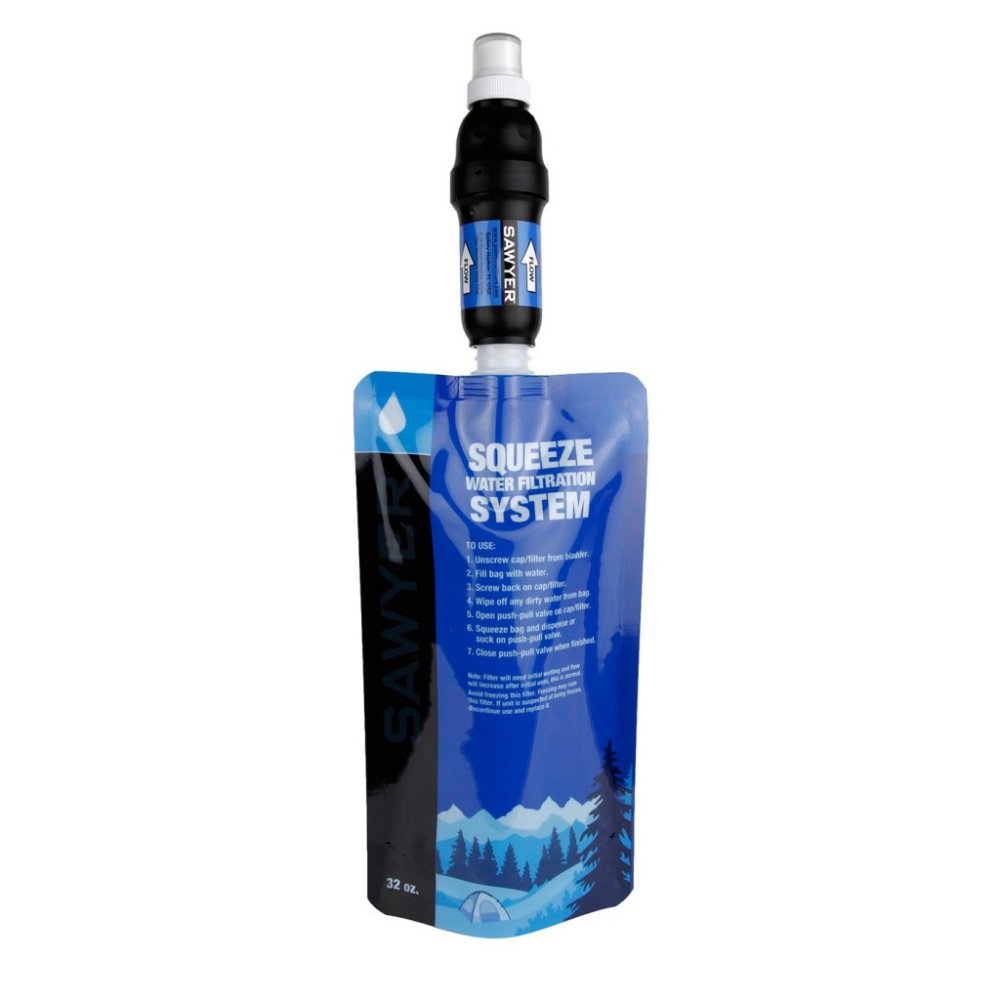 Sawyer Products Squeeze Water Filtration System Gift ideas for hikers