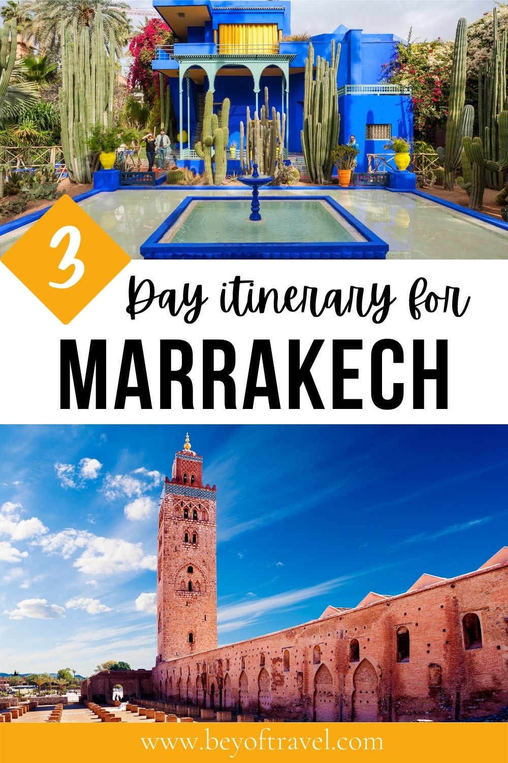 3 days in Marrakech itinerary