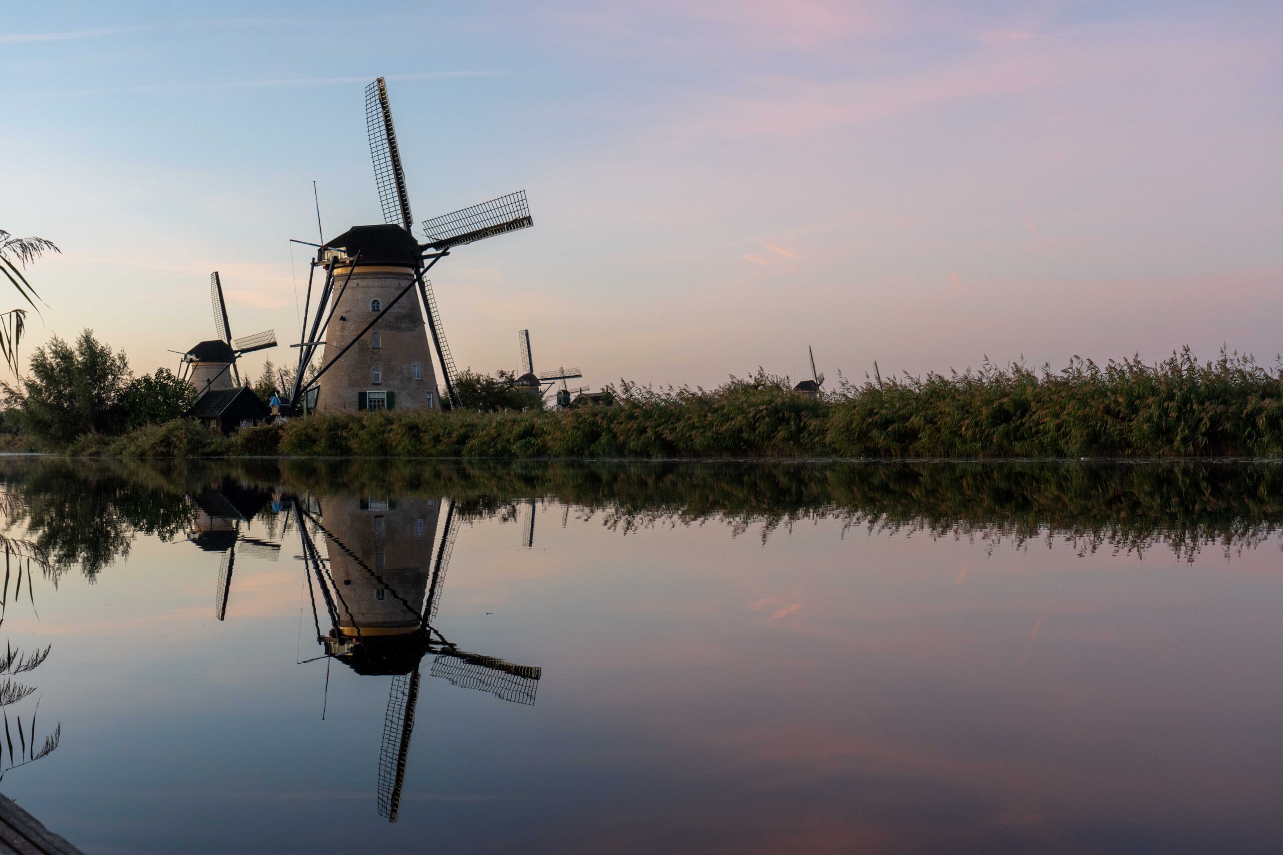 visiting Kinderdijk 