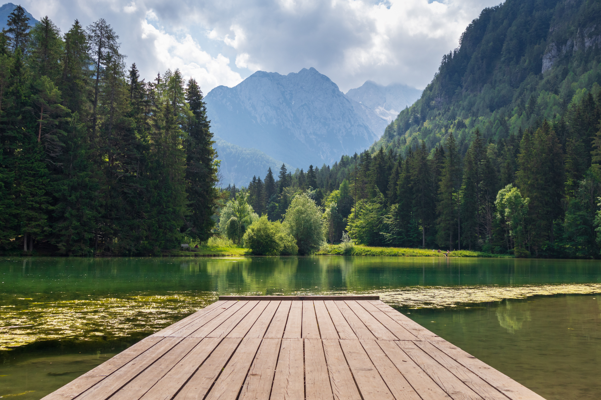 Plansar Lake in Jezersko, Slovenia