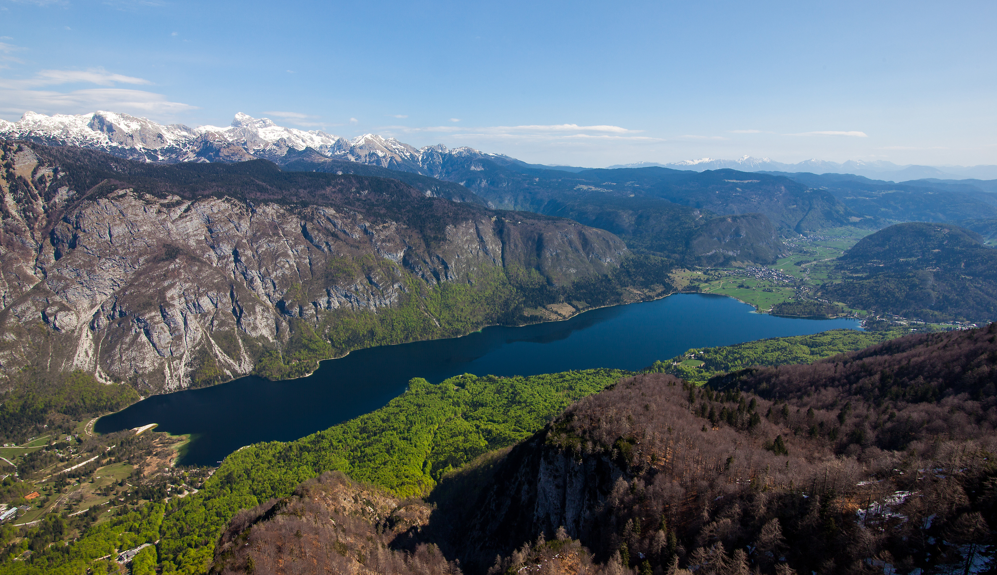 Slovenia view over Lake Bohinj